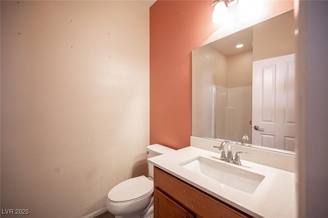 1405 Gilbert Creek Ave, North Las Vegas, NV 89031 - full bathroom with vanity, toilet, and a shower