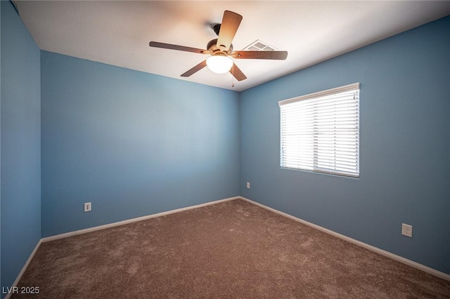 1405 Gilbert Creek Ave, North Las Vegas, NV 89031 - unfurnished room featuring carpet floors, a ceiling fan, and baseboards
