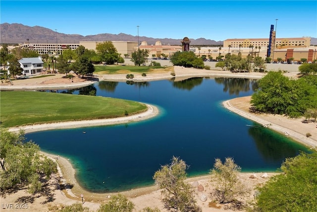 4821 Black Bear Rd Unit 101, Las Vegas, NV 89149 - drone / aerial view of a water and mountain view