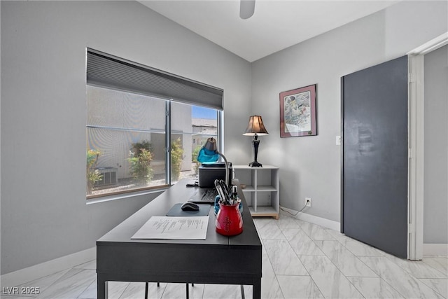 4821 Black Bear Rd Unit 101, Las Vegas, NV 89149 - office featuring light marble finish flooring and baseboards