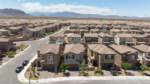 8873 Howell St, Las Vegas, NV 89166 - aerial perspective of suburban area featuring a mountainous background