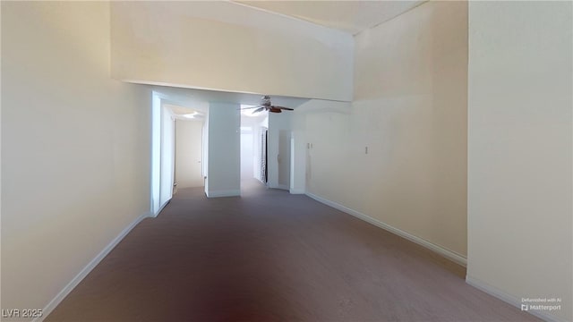 hallway with baseboards