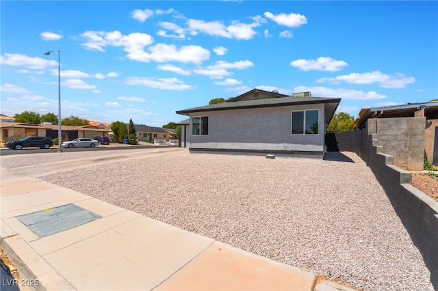 view of property exterior featuring stucco siding