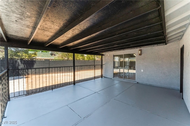 view of patio / terrace with fence