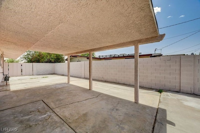 view of patio / terrace with a fenced backyard