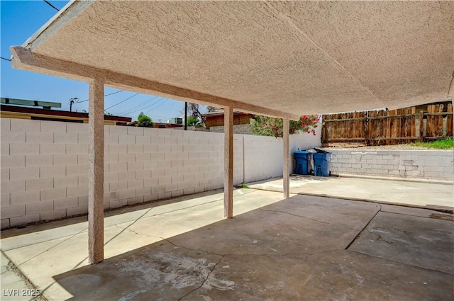 view of patio / terrace with a fenced backyard