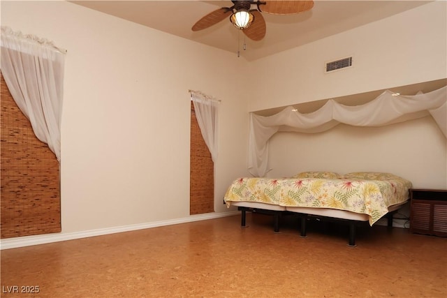 2822 La Palma Dr, Laughlin, NV 89029 - bedroom with baseboards and a ceiling fan