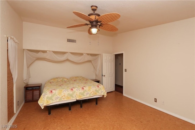 2822 La Palma Dr, Laughlin, NV 89029 - bedroom with baseboards and a ceiling fan