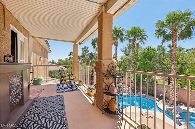 7301 Heggie Ave, Las Vegas, NV 89131 - balcony with view of pool area