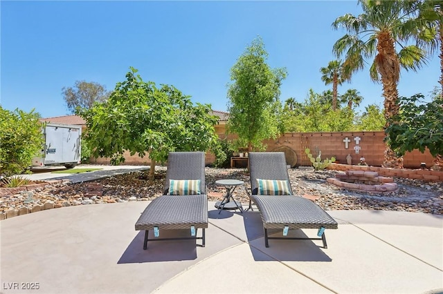 7301 Heggie Ave, Las Vegas, NV 89131 - view of patio / terrace with a fenced backyard