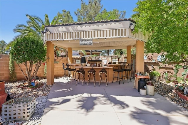 7301 Heggie Ave, Las Vegas, NV 89131 - view of patio / terrace with fence