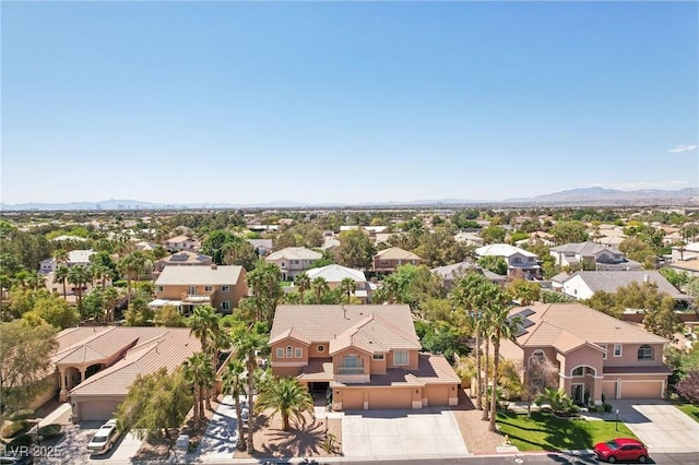 7301 Heggie Ave, Las Vegas, NV 89131 - aerial view of residential area featuring mountains