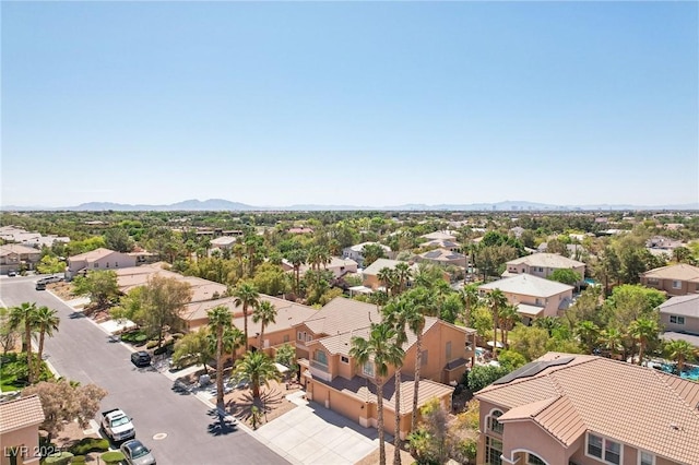 7301 Heggie Ave, Las Vegas, NV 89131 - aerial view of residential area featuring a mountainous background