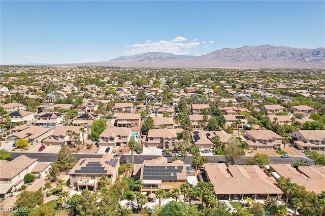 7301 Heggie Ave, Las Vegas, NV 89131 - aerial perspective of suburban area with a mountain backdrop