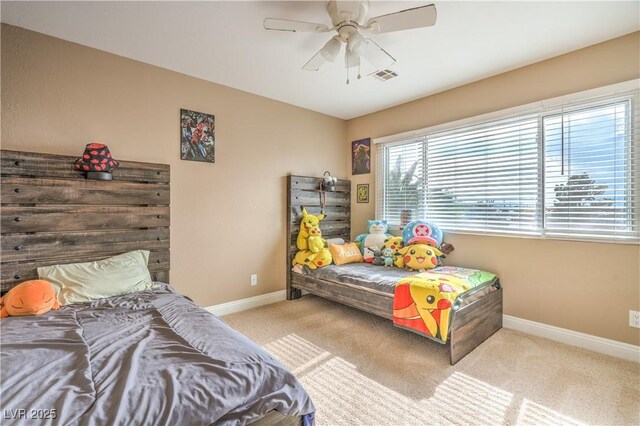 824 Schooner Dr, Henderson, NV 89015 - carpeted bedroom featuring baseboards and ceiling fan