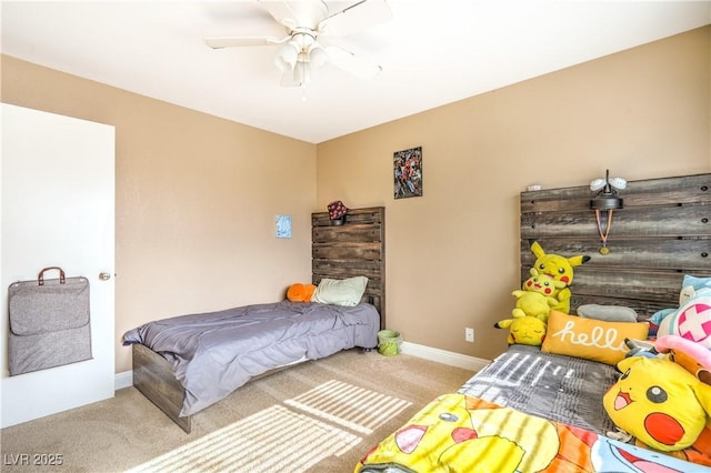 824 Schooner Dr, Henderson, NV 89015 - carpeted bedroom featuring baseboards and a ceiling fan