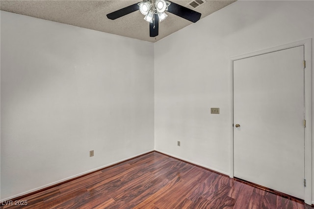 819 Arrowhead Trl, Henderson, NV 89002 - spare room with ceiling fan, wood finished floors, and a textured ceiling