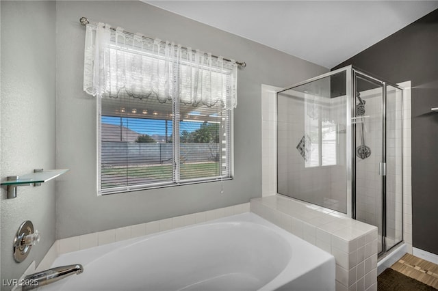 819 Arrowhead Trl, Henderson, NV 89002 - full bath featuring a stall shower and a bath