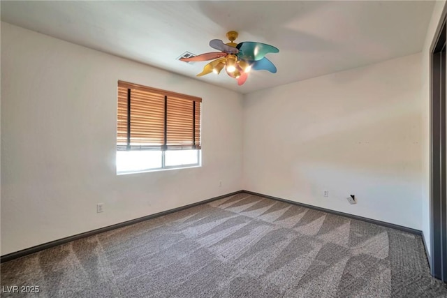 5740 Winter Cherry St, Las Vegas, NV 89130 - empty room with carpet, baseboards, and ceiling fan