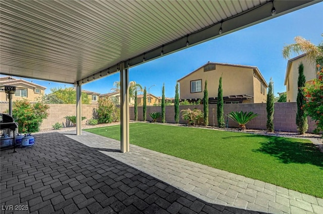 view of patio / terrace with a residential view