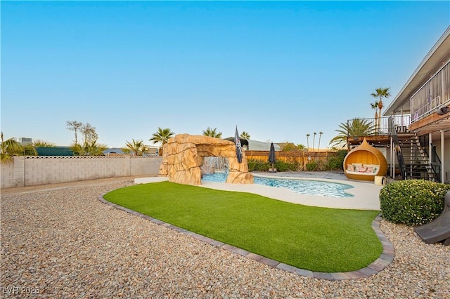 200 E Desert Rose Dr, Henderson, NV 89015 - view of yard featuring stairs and a patio area