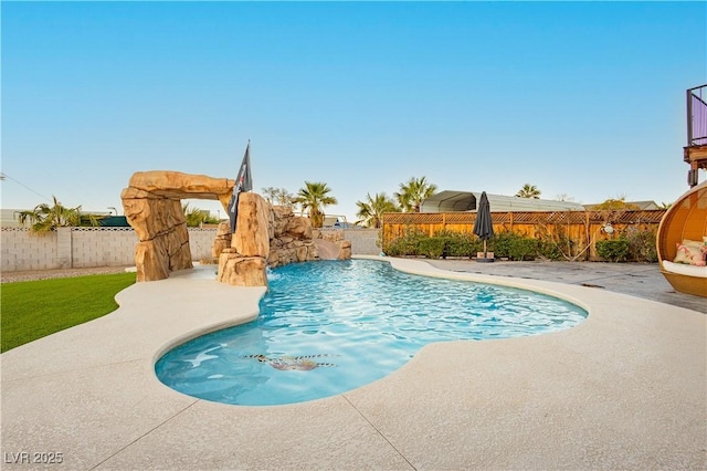 200 E Desert Rose Dr, Henderson, NV 89015 - view of pool featuring a fenced backyard and a patio