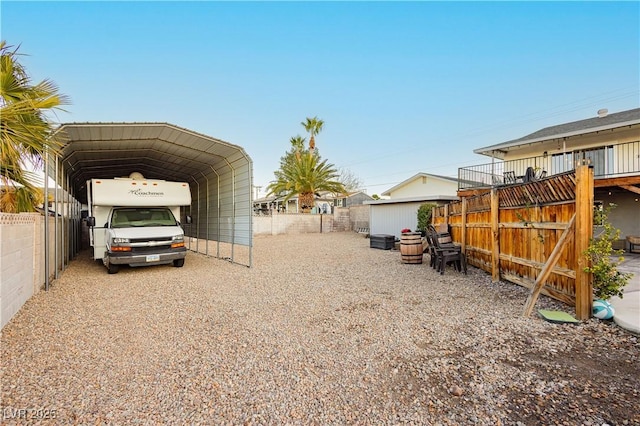 200 E Desert Rose Dr, Henderson, NV 89015 - view of yard with a carport and fence