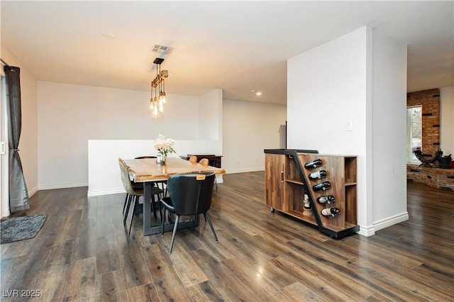 200 E Desert Rose Dr, Henderson, NV 89015 - dining area featuring wood finished floors, baseboards, and recessed lighting