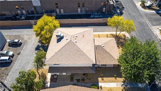 view from above of property