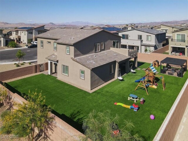 aerial perspective of suburban area