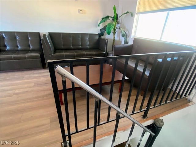 4910 Elizabeth St, Pahrump, NV 89048 - stairs with wood finished floors