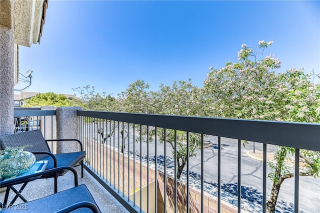 view of balcony