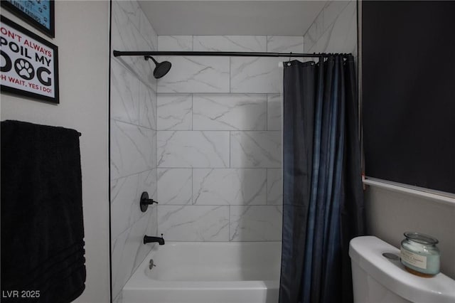 9013 Cypress Point Way, Las Vegas, NV 89117 - bathroom featuring shower / bath combo and toilet