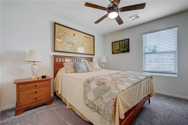 387 Larksong Ave, Henderson, NV 89011 - carpeted bedroom featuring baseboards and a ceiling fan