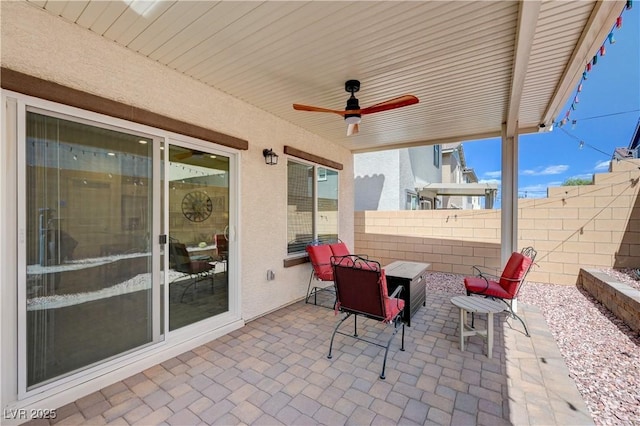 387 Larksong Ave, Henderson, NV 89011 - view of patio featuring a ceiling fan