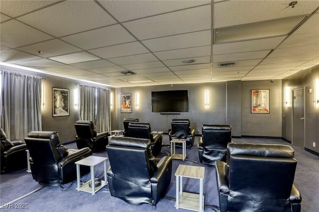 3930 University Center Dr Unit 311, Las Vegas, NV 89119 - cinema with a paneled ceiling, carpet, and baseboards