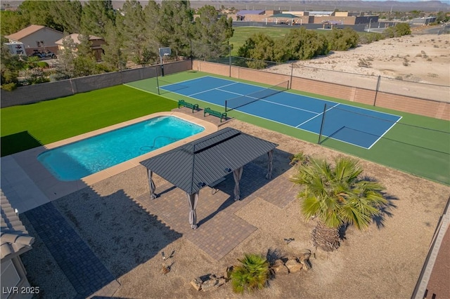 8228 Fulton Ranch St, Las Vegas, NV 89131 - view of swimming pool featuring a tennis court
