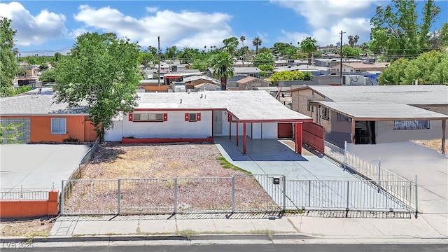 2016 Linden Ave, Las Vegas, NV 89101 - view of front of property with a fenced front yard and driveway
