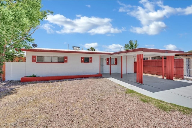 2016 Linden Ave, Las Vegas, NV 89101 - view of front of home with fence and an attached carport