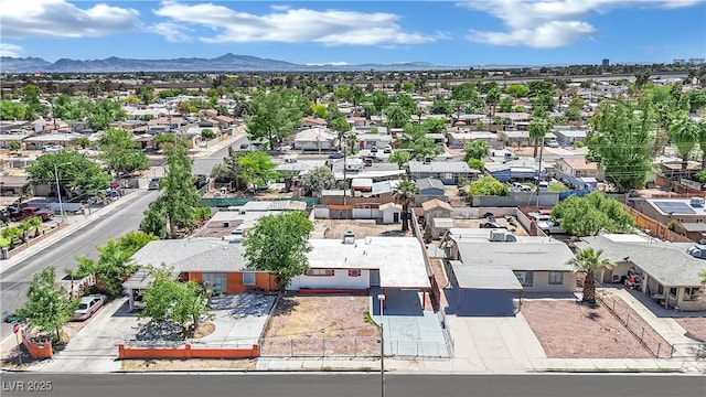 2016 Linden Ave, Las Vegas, NV 89101 - aerial view of residential area featuring a mountain backdrop