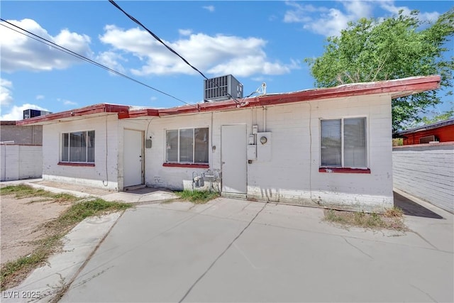 2016 Linden Ave, Las Vegas, NV 89101 - view of front of home featuring cooling unit, a patio area, and fence