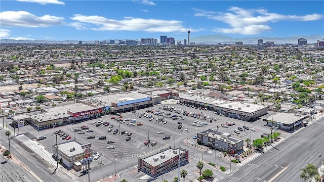 2016 Linden Ave, Las Vegas, NV 89101 - drone / aerial view of a skyline view and mountains