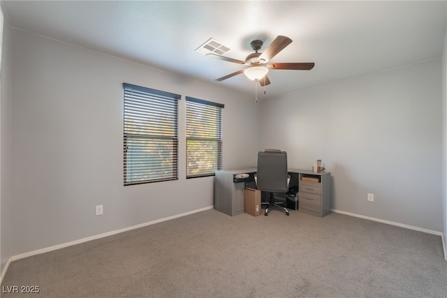 4650 Ranch House Rd Unit 86, North Las Vegas, NV 89031 - carpeted office space with ceiling fan and baseboards