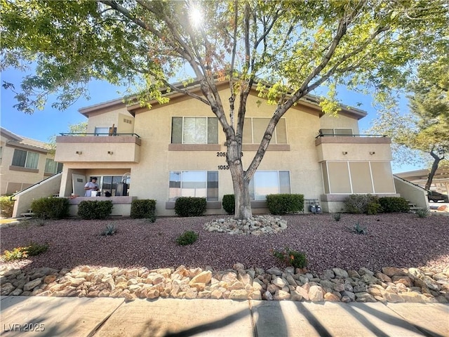view of front of property with stucco siding