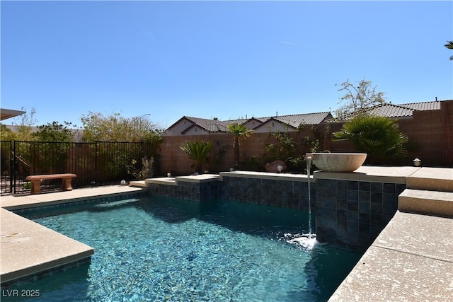 7325 Rustic Crest St, Las Vegas, NV 89149 - view of pool with a fenced backyard