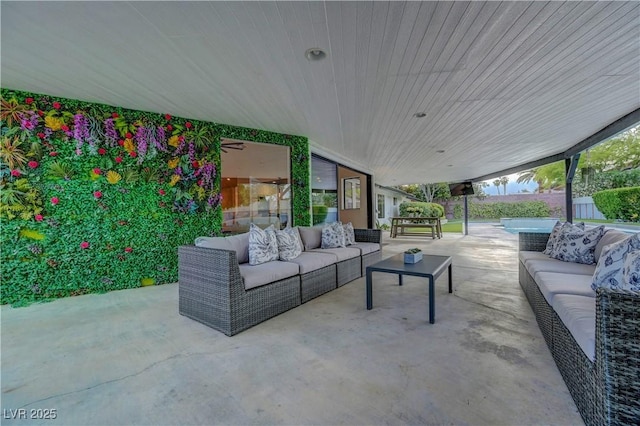 7140 Palmyra Ave, Las Vegas, NV 89117 - view of patio with an outdoor living space