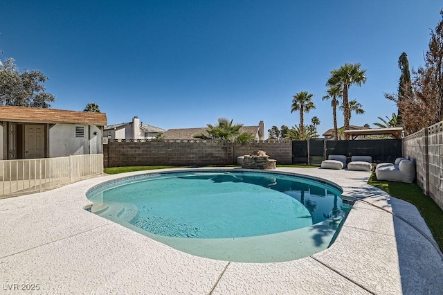 4302 Newhaven Dr, Las Vegas, NV 89147 - view of pool featuring a fenced backyard and a patio area