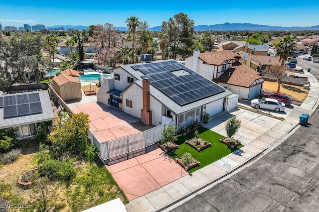 4302 Newhaven Dr, Las Vegas, NV 89147 - aerial perspective of suburban area with a mountain backdrop