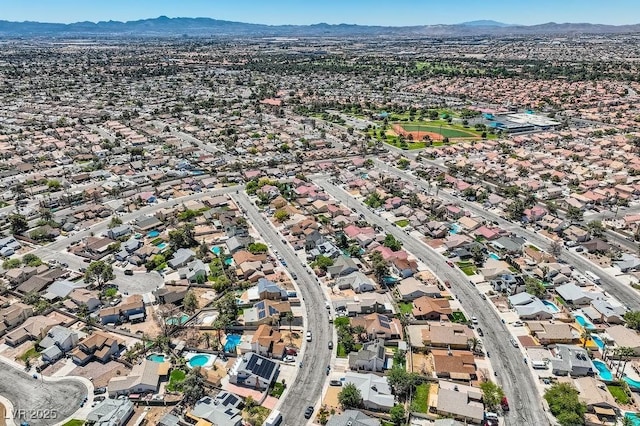 4302 Newhaven Dr, Las Vegas, NV 89147 - aerial view of property and surrounding area featuring mountains and nearby suburban area
