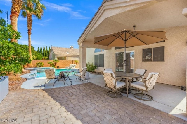 5421 Tourmaline St, Las Vegas, NV 89130 - view of patio / terrace featuring a fenced backyard and outdoor dining space